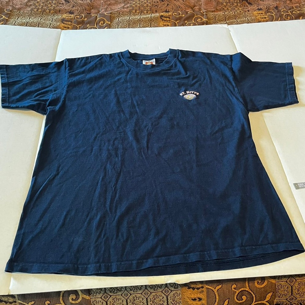 St. Kitts navy blue short sleeve size extra large XL Yacht Club t-shirt